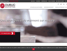 Tablet Screenshot of dubucmarketing.com